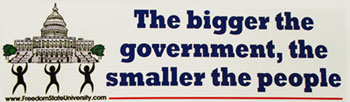 The bigger the government, the smaller the people